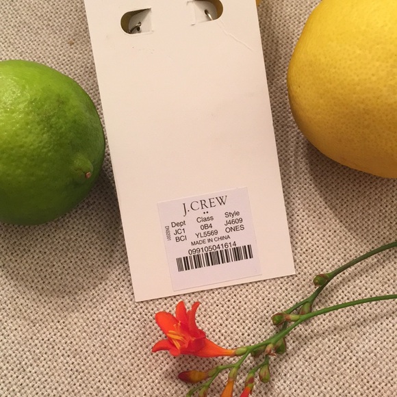 J. Crew Fruit Drop Earrings Banana Oranges Factory - Picture 3 of 8